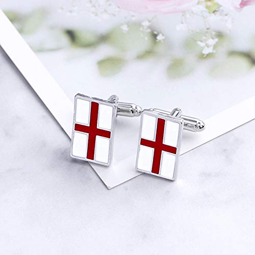 Mancuernillas para hombre KnBoB con bandera de Inglaterra miniatura 5