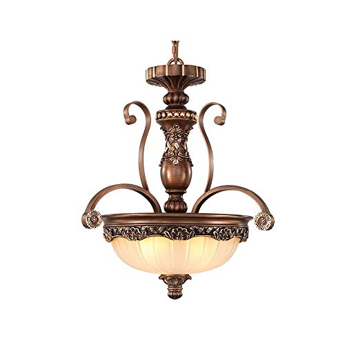 Éclairage pendre ajustement simple et durable à 3 lampes style rétro - 2