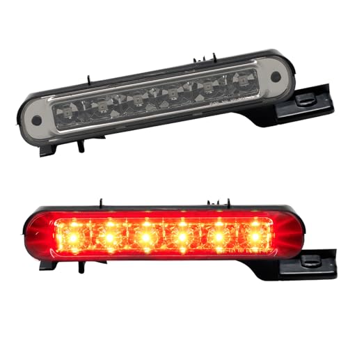 Image of Third 3rd Brake Light LED for 2012-2018 Ford Flex, High Mount Rear Brake Lights Assembly for 12-18 Flex, Waterproof Center Cab Lamp Stop Light (Smoked)
