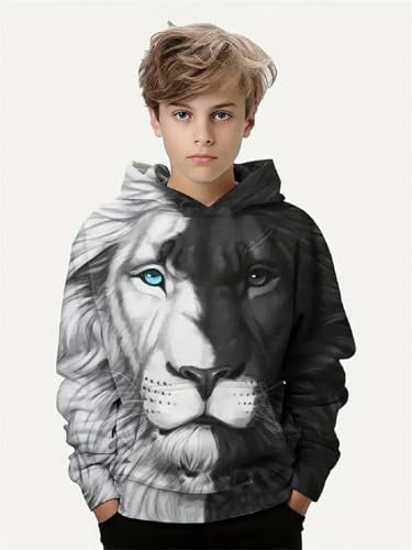 Image of Boys Humour and Comic Printed Long Sleeves Sweatshirt, Cotton Blend, Hooded Neck