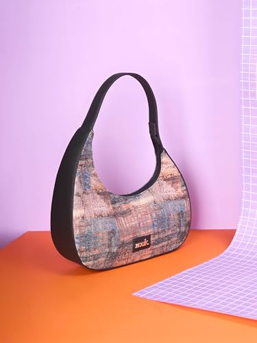 Image of ZOUK Pixi Small Shoulder Bag | Vegan Leather Evening Bag for Women with Shoulder Strap, Zip Closure & Water-Resistant Lining | Stylish Handcrafted Purse |