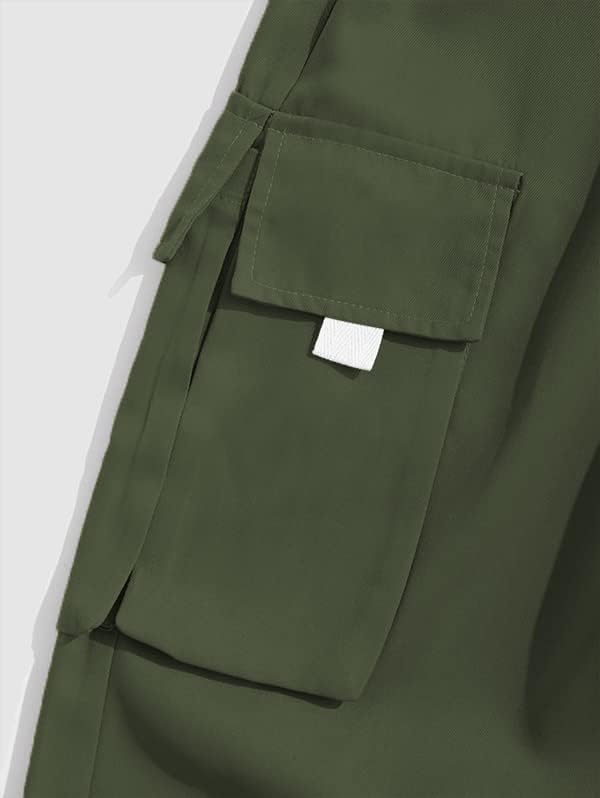 ZAFUL Men's Streetwear Cargo Pants with Flap Pockets & Drawstring Elastic Waist - Casual & Techwear Joggers - Image 7