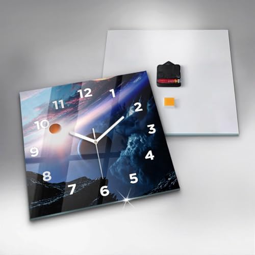 Horloge Murale de Qualité Supérieure Wallfluent à Mains Blanches - 5
