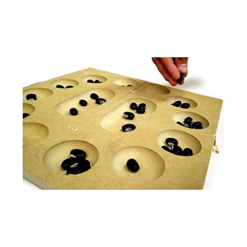 Jogo Mancala em Madeira - Estojo - Oficina de Criação Mitra