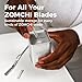ZOMCHI Blade Disposal Container for Safety Razor Blade Storagement,Razor Blade Disposal Container (Silver)