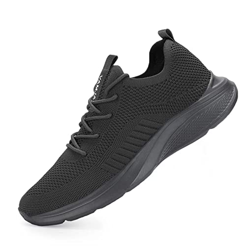 Image of VAMJAM Men's Running Shoes Fashion Sneakers - Lightweight Breathable Flying Knitting Lace Up Mesh Walking Shoes Workout Casual Sports Shoes