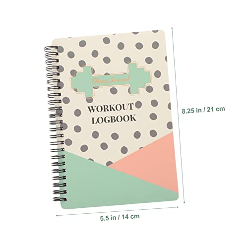 Fitness Punch Book Paper Notebook Pocket Note Pad A5 Notebook Workout Planner Attendance Book Wellness Tracker Journal Fitness Journal For Women Workout Journal Diary Book Paper #TOP4
