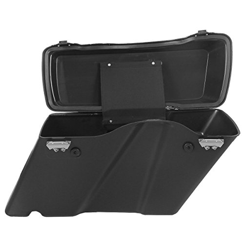 Alforjas TCMT negras mate con cierre y forros, para Harley Touring (Road Glide, Road King, Street Glide, Electra Glide, Ultra Classic) 1994-2013 miniatura 6