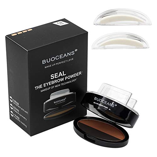 Eyebrow Stamp,Eyebrow Powder,3 Stencils Waterproof Eye Brow Stamp,Natural Looking,Waterproof Long Lasting, Enhance your eyebrow in seconds,For Eyebrows Beginners Busy People