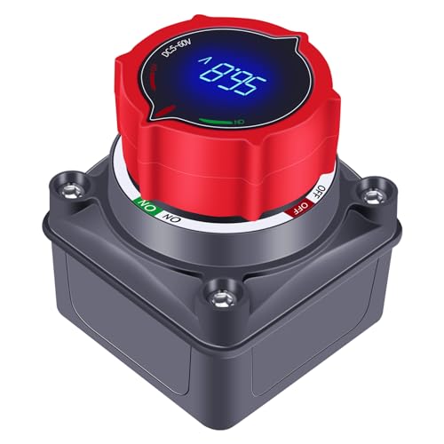 GOGONFLY Upgrade Battery Disconnect Switch with Voltage Display