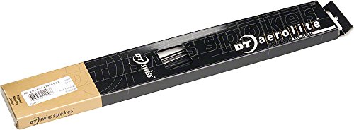 Rayons noirs Aero Lite DT Swiss haut de gamme 276 mm en boîte de 20