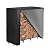 Vailge Firewood Rack 4FT with Firewood Rack Cover 4FT in Combo