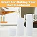 LDHHYH 30 Pack 60ml / 2oz Deodorant Containers Empty, Empty Lip Balm Tubes, Twist Up Stick Tube, Refillable Plastic Deodorant Holder Tube for Homemade Lipstick Sunscreen Balm Lotion Bar – White