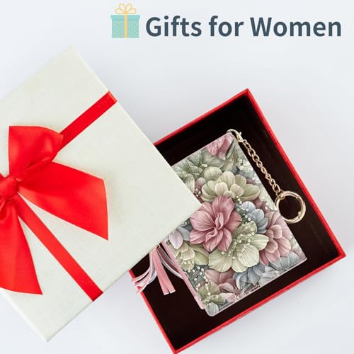 Image of Gostwo Small Wallets for Women, Stylish Womens Wallet with ID Window, Zippered Coin Pocket and Tassel. Cute RFID Wallet for Women, ideal for Teen Girls, Commuters, and Women for Daily Use