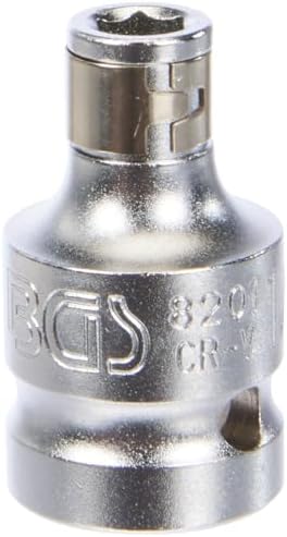 BGS 8201 | Adapter do bitów z kulką | gniazdo czworokątne 12,5 mm (1/2") | gniazdo sześciokątne 6,3 mm (1/4")