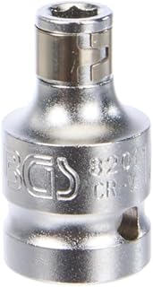 BGS 8201 | Adapter do bitów z kulką | gniazdo czworokątne 12,5 mm (1/2") | gniazdo sześciokątne 6,3 mm (1/4")