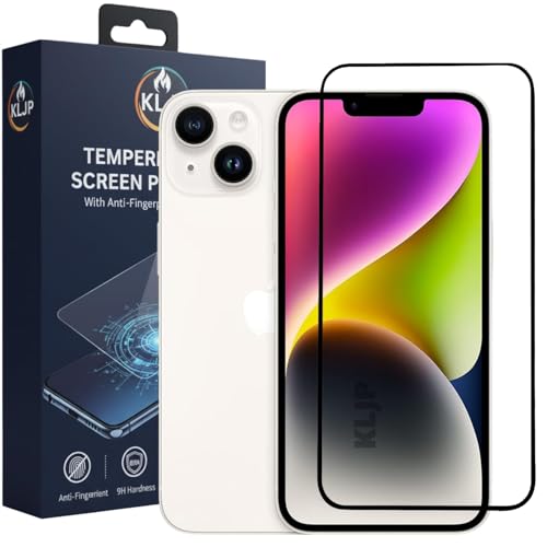 Image of Military-Grade Gorilla Tempered Glass For iPhone 13 / iPhone 14 / iPhone 13 Pro /iPhone 17e / iPhone 16e With Installation Kit | Edge to Edge Coverage | Black (Pack of 1)