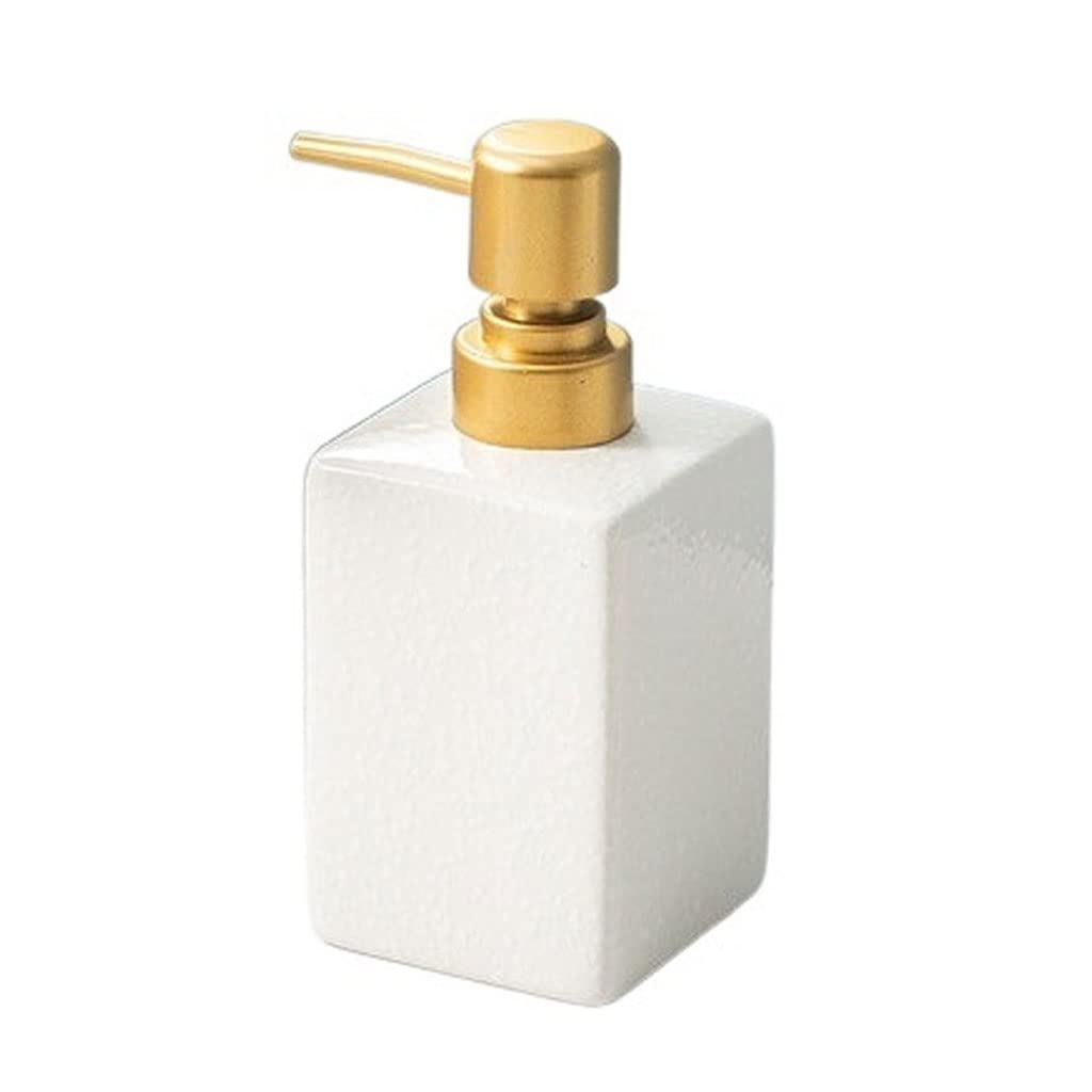 Dispenser di sapone per lozione in ceramica da 320 ml con testa a pressione per bottiglia di gel doccia shampoo liquido stile europeo B