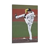 佐々木朗希 野球選手ポスター (25) オフィス ベッドルーム ダイニングルーム装飾 キャンバス 印刷 アートパネル16x24inch(40x60cm)
