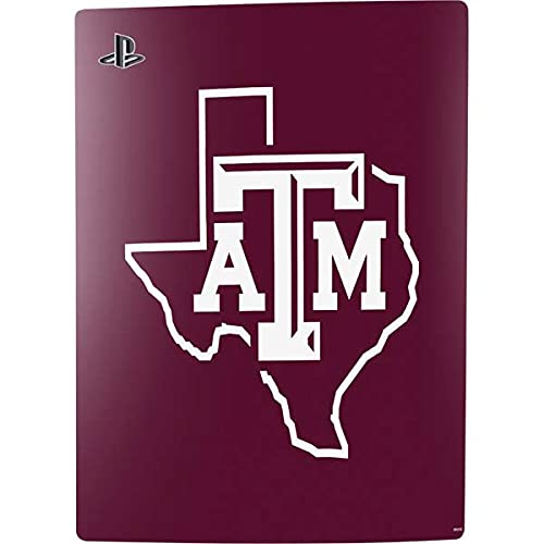 Skinit Decal Gaming Skin Compatible with PS5 Digital Edition Bundle - Officially Licensed Texas A&M University Outline Design