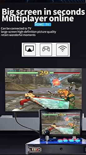 Xfuny Arcade Game Console 1080P 3D & 2D Games 8000 In 1 Pandora's Box 3D 2 Players Arcade Machine With Arcade Joystick Support Expand 8000+ Games For Pc/Laptop/Tv / Ps4 (Kof) #TOP1