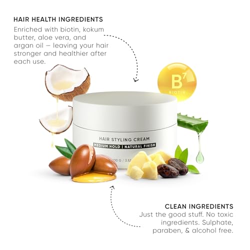 Image of Dasher Sea Salt Spray (100ml) & Hair Styling Cream (100g), Lightweight Cream, Medium Hold Puck, Water-Based, Volumizes & Texturizes Hair, With Bhringraj & Vitamin E