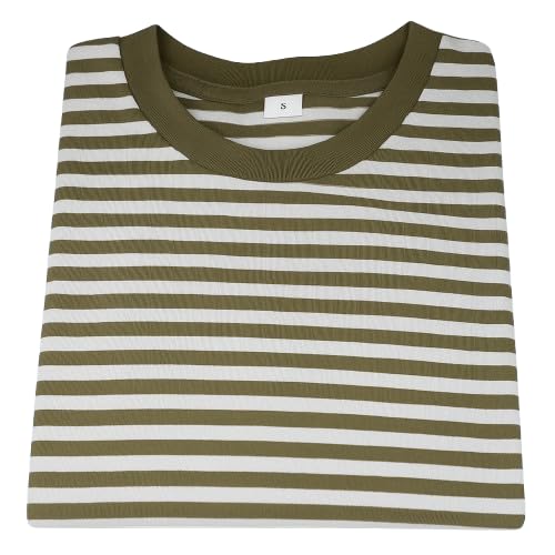 Image of Children's Striped Cotton T-Shirt, Classic Design, Multiple Colors, Age 1-7