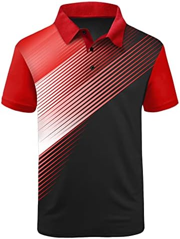 SCODI Men's Golf Polo Shirt Short Sleeve Tactical Shirts Casual Tennis T-Shirt 045-Black 3XL