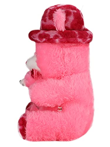 Image of LittleToons | Soft Teddy Bear | Stuffed Animal with Teddy's Child | Baby Bear Plush Toy (2 Feet - MM 1079) - Pink