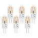 Produktbild Akynite LED G4 12V Warmweiss 2W für Dunstabzugshaube, 12 SMD, 200LM, Ersatz Halogenstrahler G4 10W 20W, Nicht Dimmbar, Stiftsockellampe G4 12V AC DC für Einbaustrahler Leuchter, 6er-Set