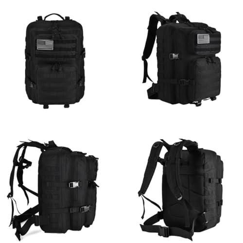 R.SASR 45L Black Tactical Backpack