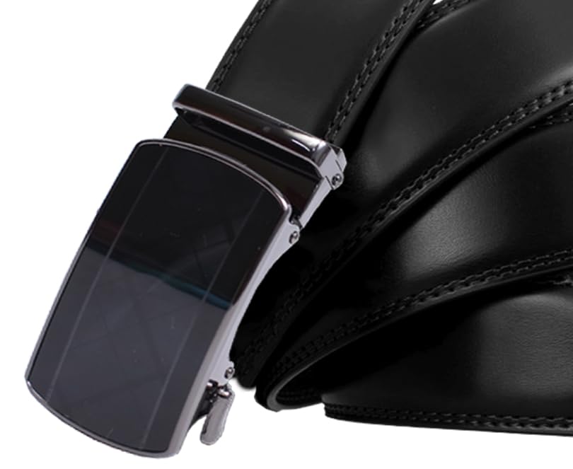 Image of WildHorn Men's Genuine Leather Belt for Men| Premium Auto-Lock Buckle | Adjustable up to 48 inch | Formal & Casual Wear | Micro-Adjust Fit | Stylish Gift Box Included