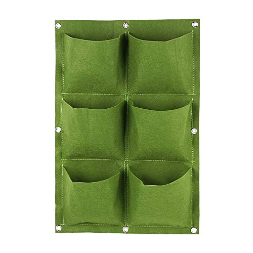 Sacca Da Coltivazione Verticale A Parete Con 9 Tasche – Verde – Giardino Verticale Per Piante, Fiori Ed Erbe – Impermeabile - 5