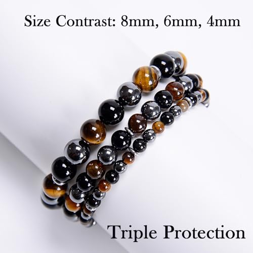 468Handmade Adjustable Natural Gemstone Crystal Bracelet Healing Power Energy Inspirational Gifts with Card for Unisex2