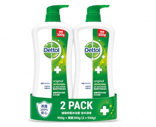 Dettol Anti-Bacterial Body Wash, Original Pine Scent, 950g per Bo...