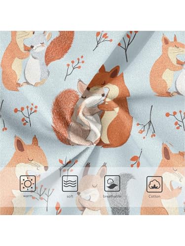 ZZKKO Fall Squirrel Hug Girls Underwear Toddler Panties for Girls Comfort Brief Size 2-8T3