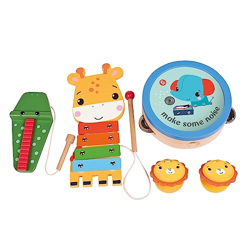 Fisher-Price Kleines Spiel-Krokodil – Weiche Baby-Rassel Mit Knistern, Rasseln & Beißring, Für Wickeltasche & Buggy
