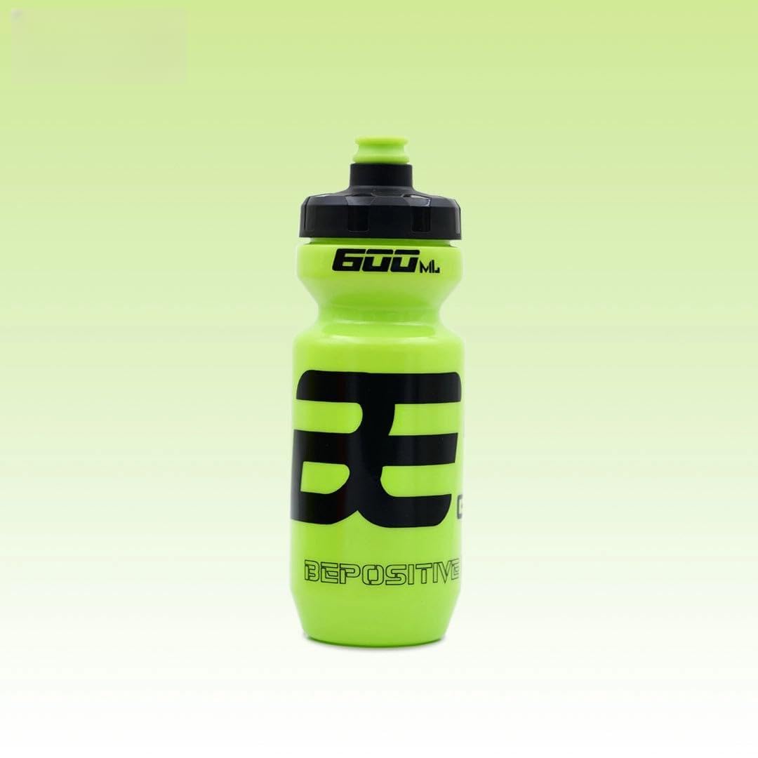 AASHRAY Be Positive BE+VE Sports Squezzy Sipper Bottle, Leak Proof, Light Weight, 100% Non-Toxic, BPA Free (600ML-Neon Green)-image-17
