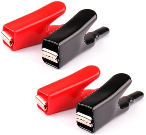 ATOPLEE 4PCS Alligator Clips Electrical,50A Insulated Spring Loaded ...
