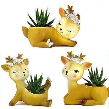 See full amazon price history chart for Codetrot Cute Beautiful Resin Deer Animal Planter | Resin Pots Unique & Trendy Design Return Gifts Succulent Pots Polyresin Pot Home Decor Imported Without Plant (Set of 3) (Polyresin, Multicolor) Codetrot Cute Beautiful Resin Deer Animal Planter | Resin Pots Unique & Trendy Design Return Gifts Succulent Pots Polyresin Pot Home Decor Imported Without Plant (Set of 3) (Polyresin, Multicolor) (B0CHB5RTNP) Amazon Price History, Amazon Price Tracker