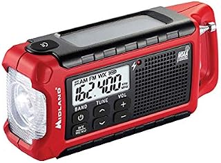 Midland - ER210, Emergency Compact Crank Weather AM/FM Radio - Multiple Power Sources