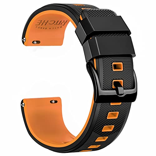 Ritche Christmas Gift Christmas Stocking Stuffers 18mm Silicone Watch Band Quick Release Rubber Watch Bands for Men Women, White Elephant Gifts, Stocking Stuffers for Men by Ritche - Used condition - US$13.20