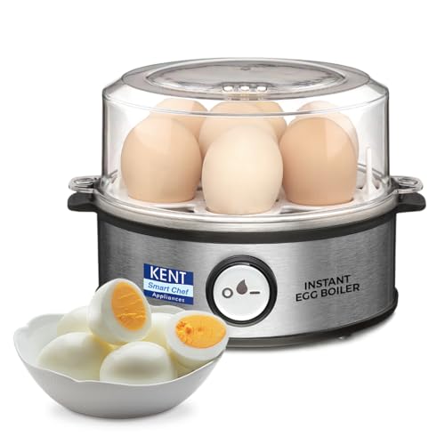 KENT Instant Egg Boiler | 360-Watt | Boil 7 Eggs at a Time | 3 Bo...