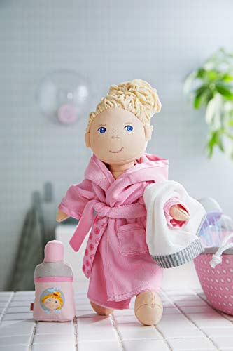 Haba Cloth Dress Set Bathtime Fun Robe Fits 12" Soft Dolls #TOP1