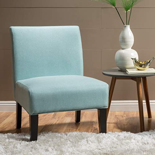 Sillón Plush Tapizado Azul Claro miniatura 2