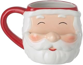 Heaven Sends Christmas Santa Face Mug - Red - Gift Idea for Christmas Xmas - Santa Themed Mug, UK Design, Hot Drinks, Tea, Coffee - Novelty Christmas Mug - Christmas Drinkware