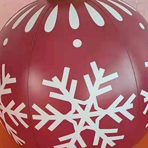 leititg Decorações de Natal gigantes Bola inflável de PVC com bomba, decorações infláveis de Natal p