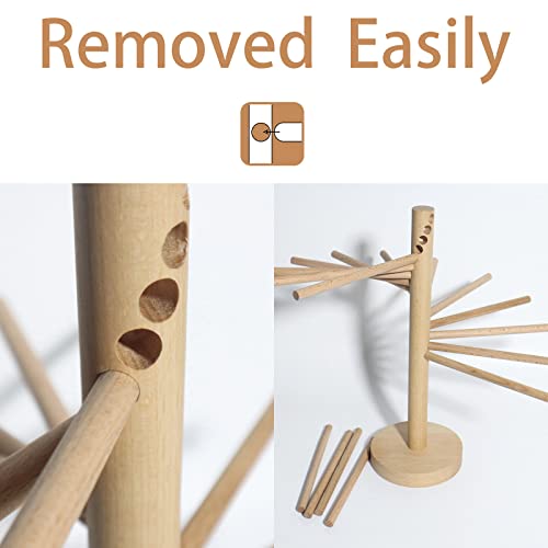 Pasta Drying Rack, Homemade Fresh Spaghetti Stand Dryer Noodle Hanger For Kitchen With 16 Arms, Quickly Set Up For Drying Pasta And Cooking, Special Design For Large Storage #TOP3