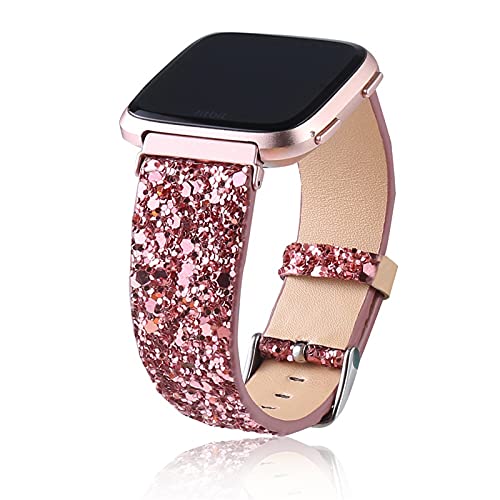 WatchBand for Versa 2,RuiRdot Genuine Leather Band Slim Bracelet Replacement Strap Accessories Women Men for Versa/Versa 2 / Versa Lite (R4)