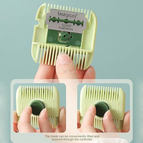 Image of 2 in 1 Hair Trimmer for Split Ends | Dual Side Bangs Trimmer & Hair Arrangement Tool | Manual Hair Cutting Comb for DIY Home Styling and Damaged Hair Removal | Split End Hair Trimmer & Bangs Shaper